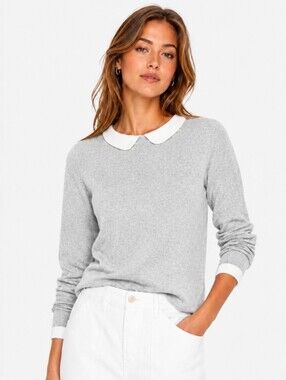 J. Crew Peter Pan Collar Sweater Small